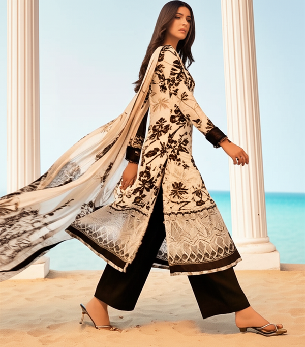 Premium Silk Fabric 2-Piece Unstitched Suit for Women