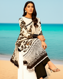 Premium Silk Fabric 2-Piece Unstitched Suit for Women