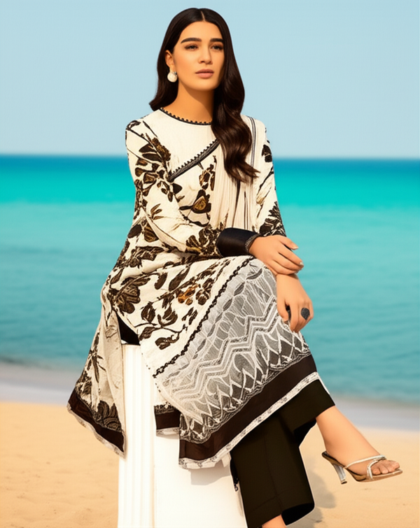 Premium Silk Fabric 2-Piece Unstitched Suit for Women