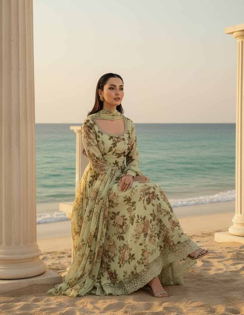 Premium Silk Fabric 2-Piece Unstitched Suit for Women