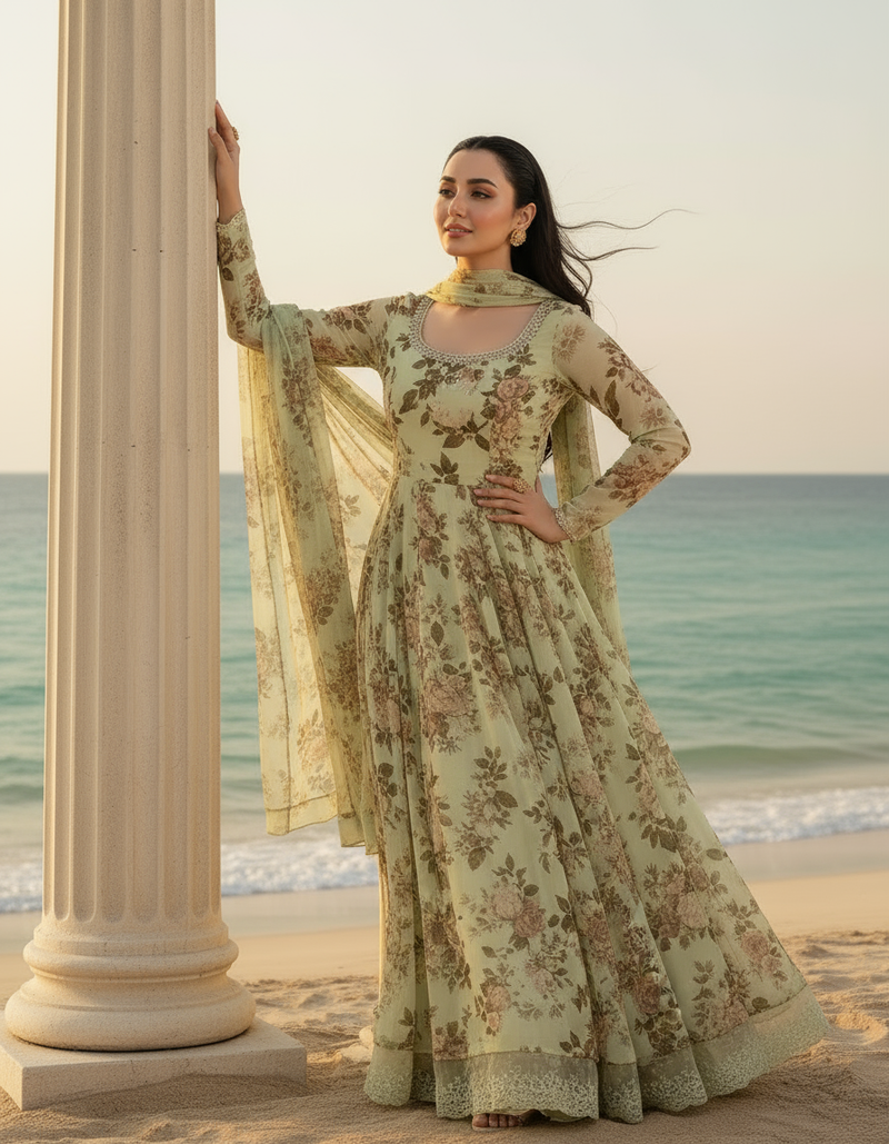 Premium Silk Fabric 2-Piece Unstitched Suit for Women