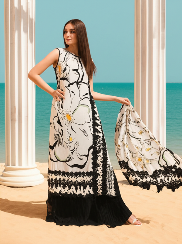 Premium Silk Fabric 2-Piece Unstitched Suit for Women