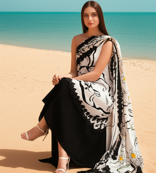 Premium Silk Fabric 2-Piece Unstitched Suit for Women