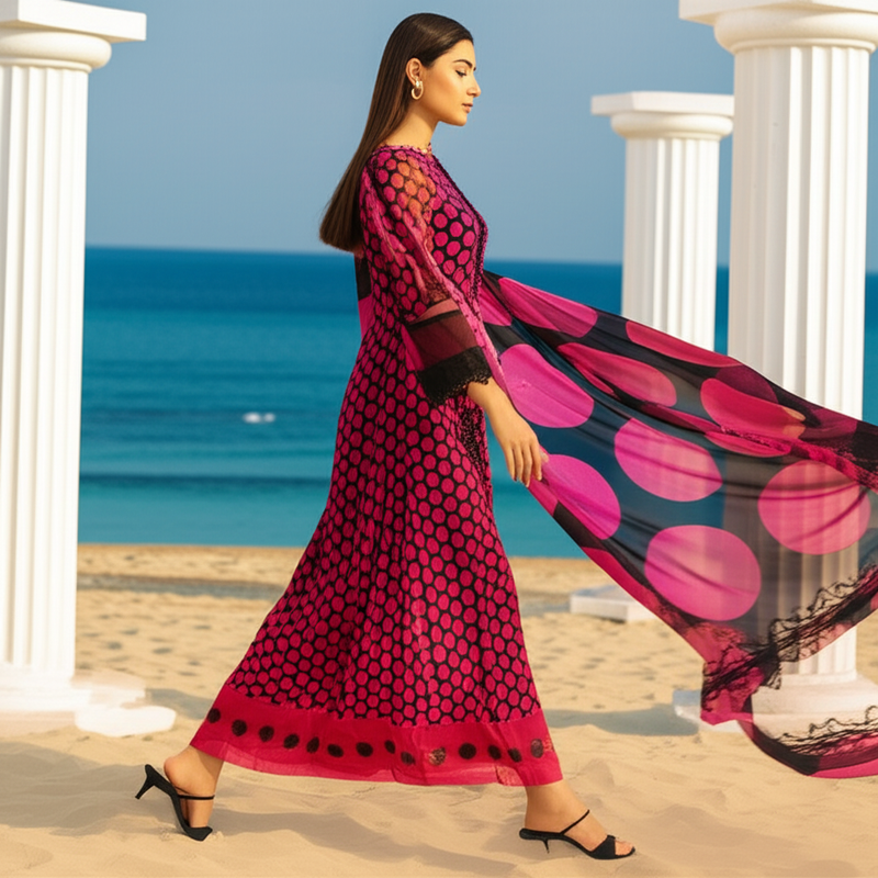 Premium Silk Fabric 2-Piece Unstitched Suit for Women