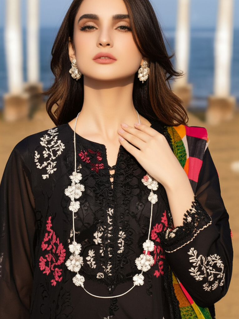 Premium Silk Fabric 2-Piece Unstitched Suit for Women