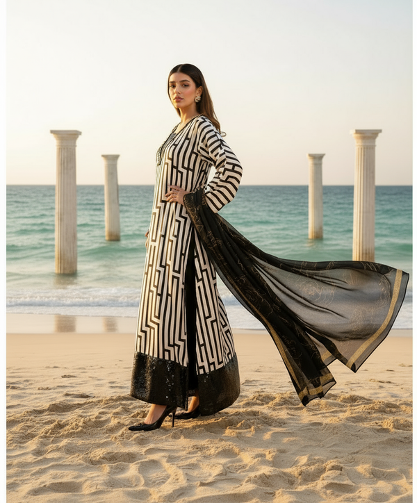 Premium Fabric 2-Piece Unstitched Suit for Women