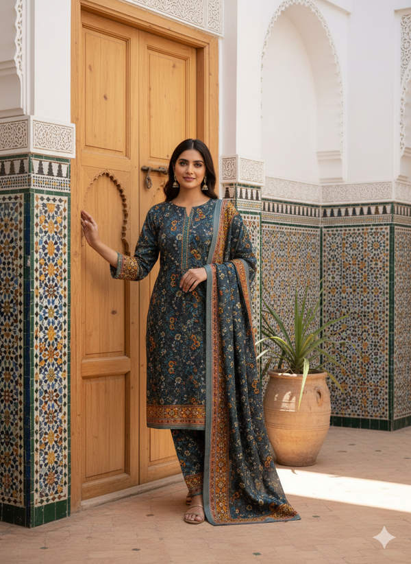Elegant Khaddar 3-Piece Suits