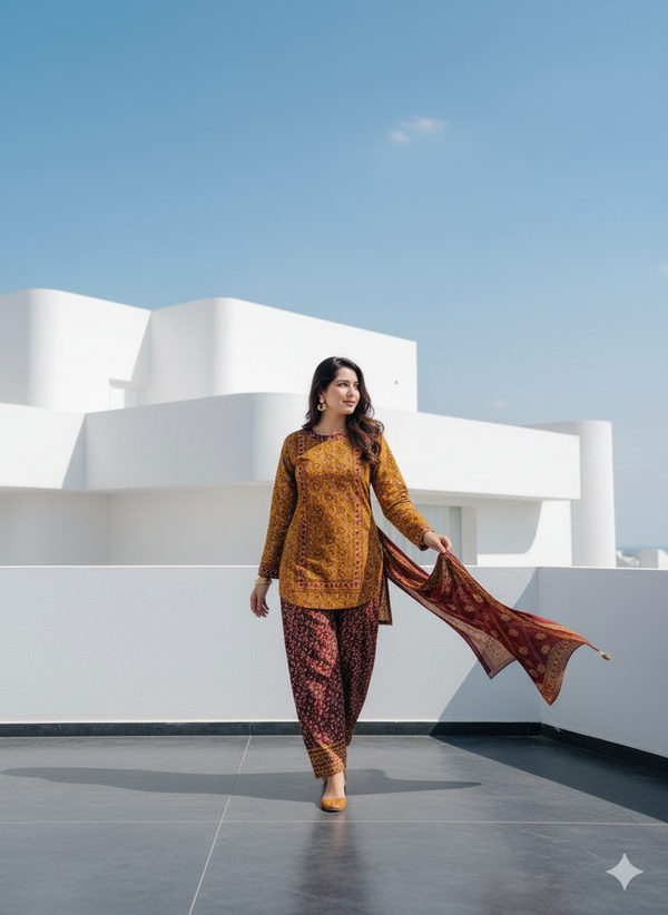 3 Piece Premium Khaddar Suit