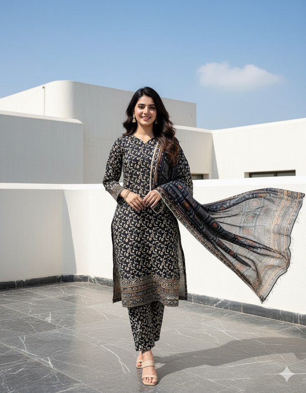 3 Piece Premium Khaddar Suit