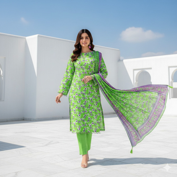Elegant Khaddar 3-Piece Suits