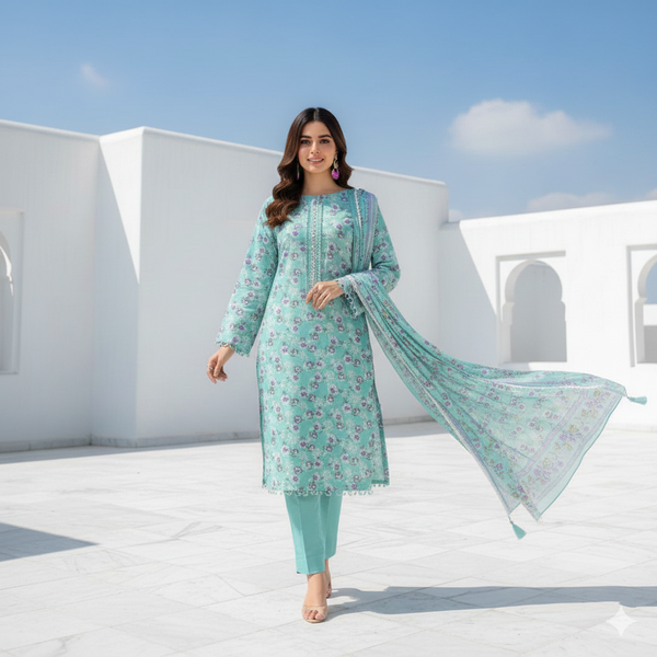 Elegant Khaddar 3-Piece Suits