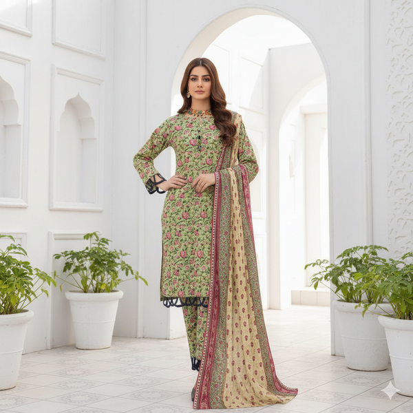 Elegant Khaddar 3-Piece Suits