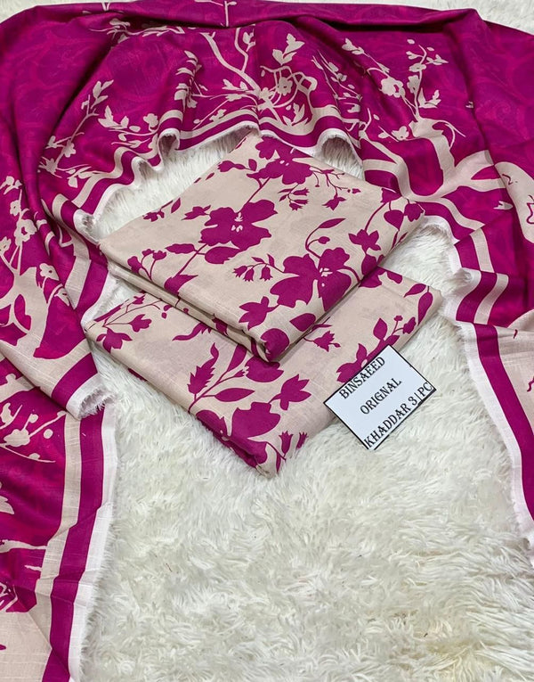 3 Piece Premium Khaddar Suit