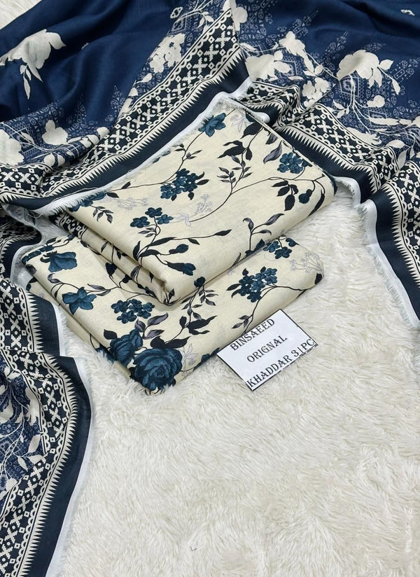 3 Piece Premium Khaddar Suit