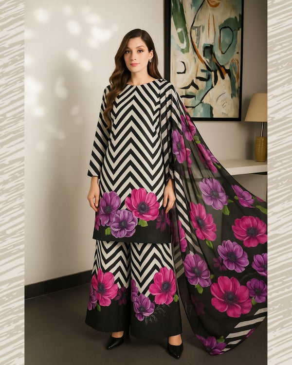 Luxurious Shamooz Silk 3-Piece Suit