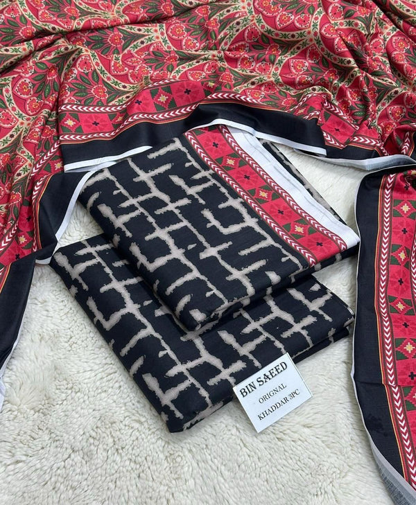 3 Piece Premium Khaddar Suit