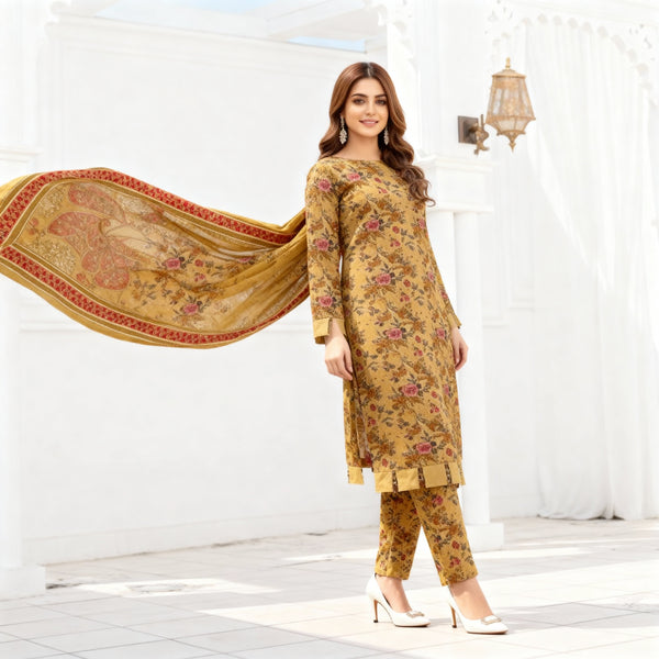 Elegant Khaddar 3-Piece Suits